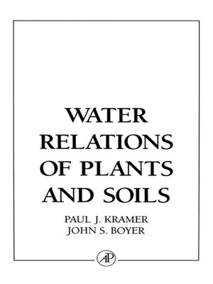 cover image of Water Relations of Plants and Soils